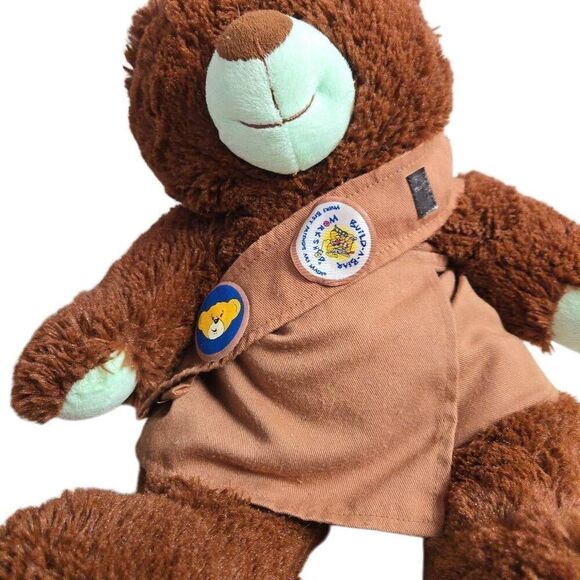 Build A Bear Girl Scout Cookies Thin Mints Plush Bear 15 Inch BAB Teddy Brown Br - Picture 2 of 4